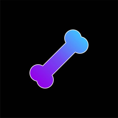 Kemik mavisi gradyan vektör simgesi