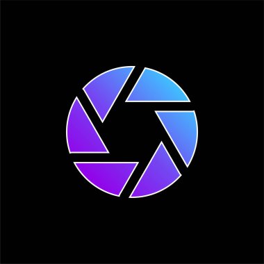 Açıklık mavi gradyan vektör simgesi