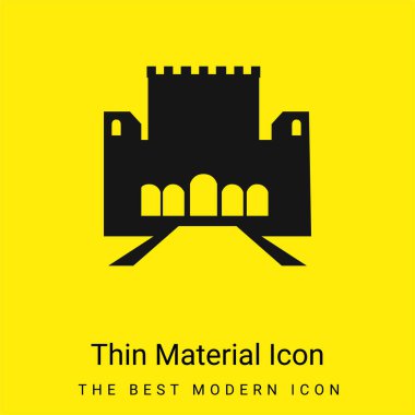Alhambra minimal bright yellow material icon clipart