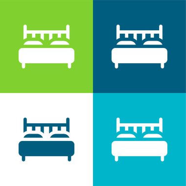 Yatak Düz 4 renk en küçük simge kümesi
