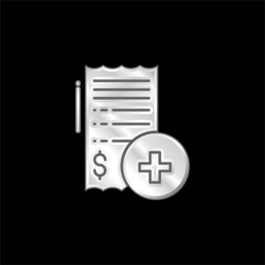 Gümüş kaplama metalik simge