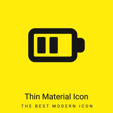 İki Çubuklu Pil Asgari Parlak Sarı Madde simgesi