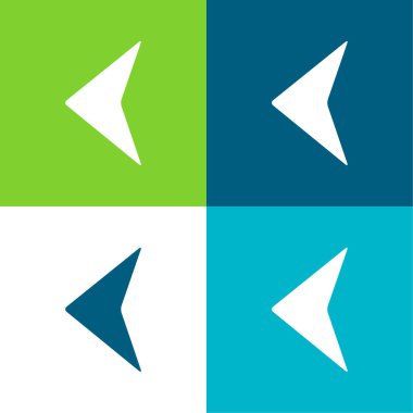 Sol Düz Oku İşaretle Minimum Renk simgesi