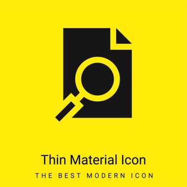 Analiz en az parlak sarı madde simgesi