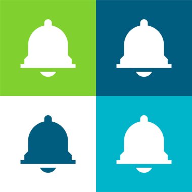 Alarm Düz 4 renk en küçük simge seti