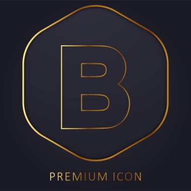 B hattı premium logo veya simgesi
