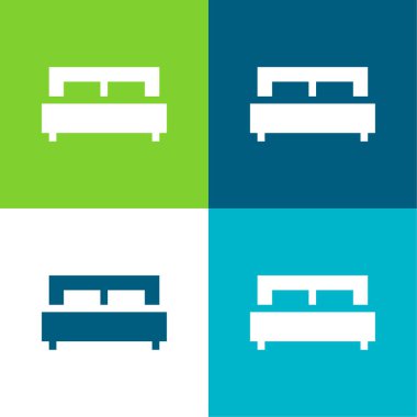 Yatak Düz 4 renk en küçük simge kümesi