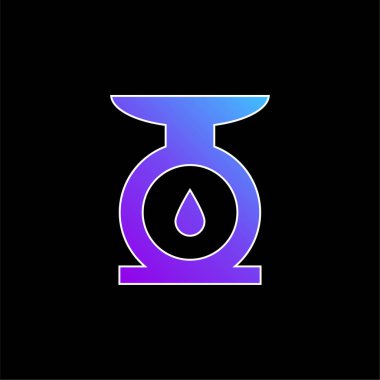 Mavi eğimli vektör simgesini dengele