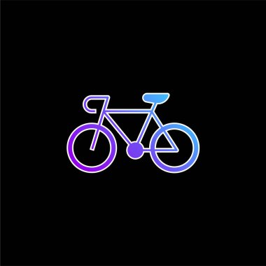 Bisiklet mavi gradyan vektör simgesi