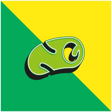 Artery Green and yellow modern 3d vector icon logo clipart