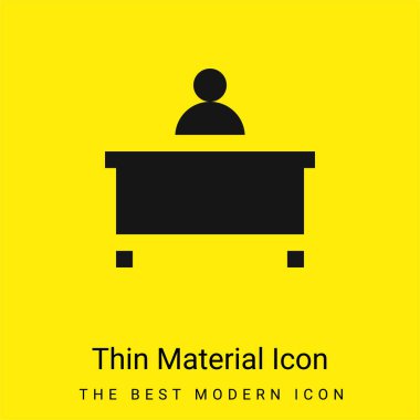 Yönetici en az parlak sarı madde simgesi
