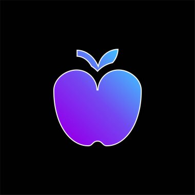 Elma mavisi gradyan vektör simgesi