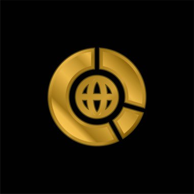 Büyük Veri Tabanlı metalik simge veya logo vektörü