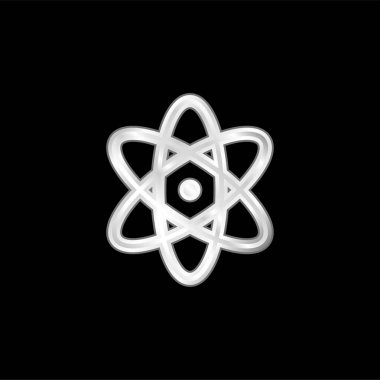 Atom gümüş kaplama metalik simge