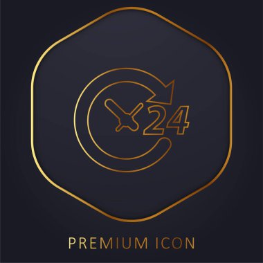 24 Saat Altın Hat prim logosu veya simgesi