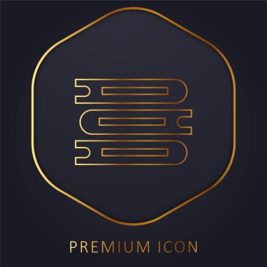 Altın satır premium logosu ya da simgesi