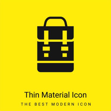 Sırt çantası en az sarı malzeme simgesi