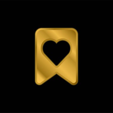 Yer imi altın kaplamalı metalik simge veya logo vektörü