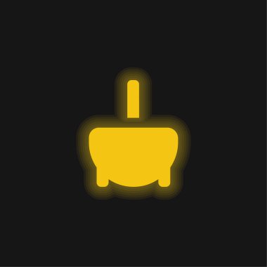 Küvet sarısı parlak neon ikonu