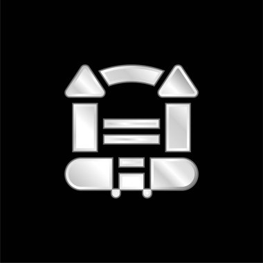 Zıpzıp Kalesi gümüş kaplama metalik simge