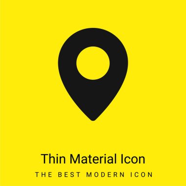 Black Placeholder Variant minimal bright yellow material icon clipart