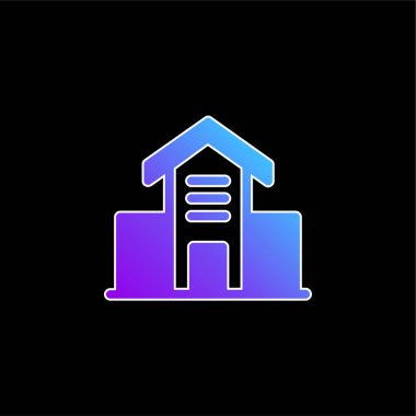 Mimari Mavi Gradyan vektör simgesi oluşturuluyor