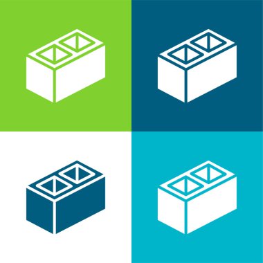 Düz Düz Düz Renk simgesi setini engelle