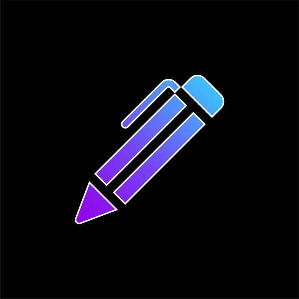 Значок синего градиента шариковой ручки