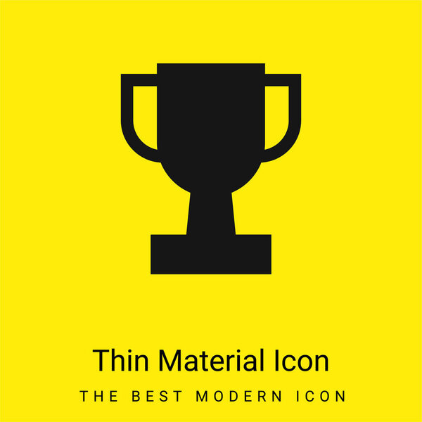 Award minimal bright yellow material icon