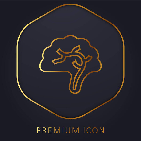 Логотип или иконка "Золотая линия мозга"