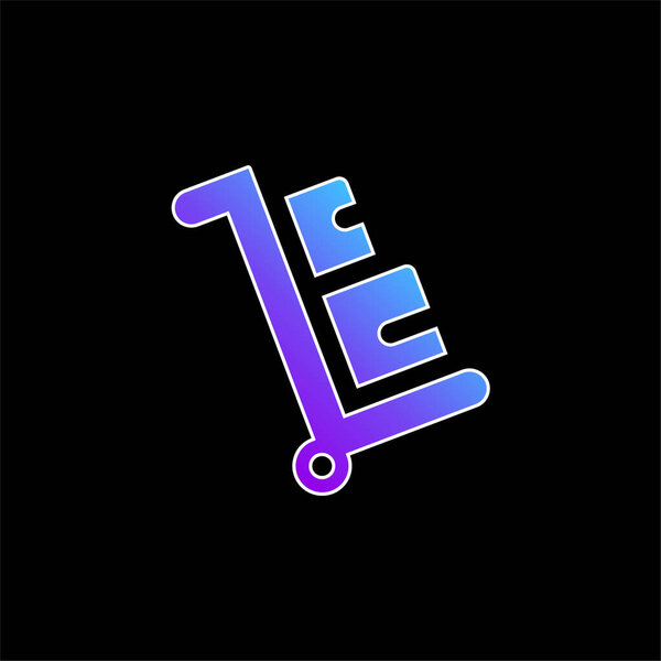 Значок синего градиента