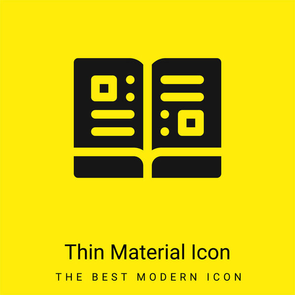 Книжный минимум из ярко-желтого материала