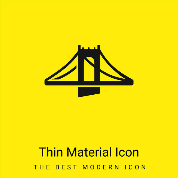 Bridge minimal bright yellow material icon