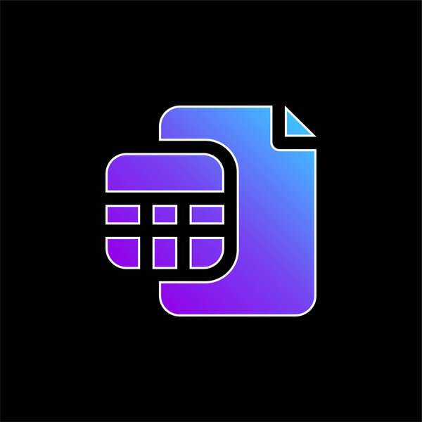 Значок синего градиента