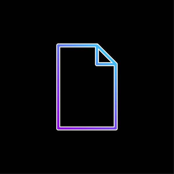 Blank Paper blue gradient vector icon