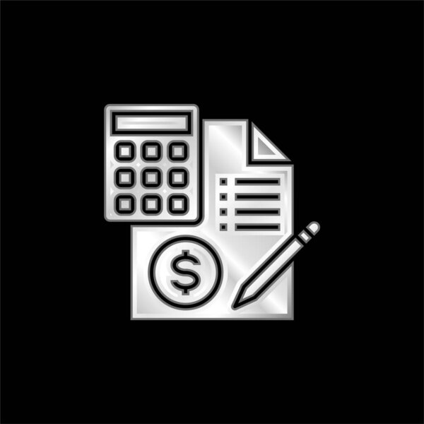 Плакированный серебром металлический значок