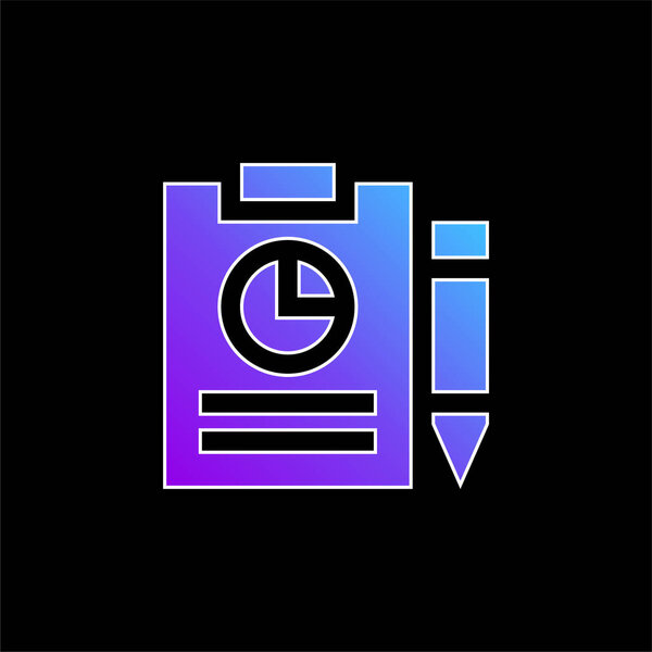 Значок синего градиента