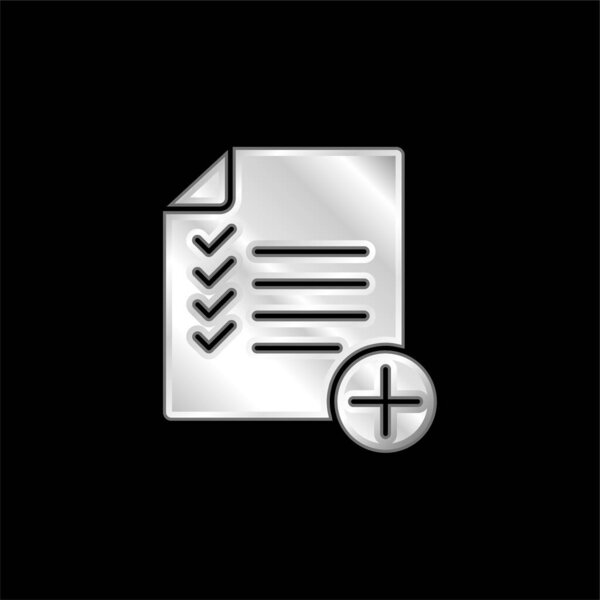 Покрытый серебром значок