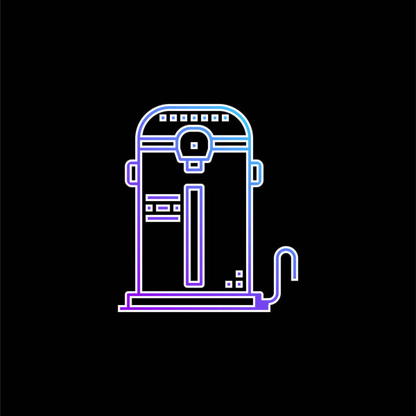 Boiler blue gradient vector icon