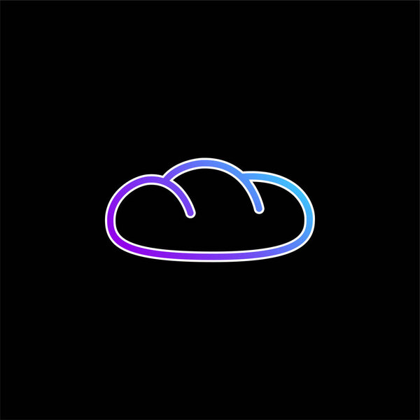 Значок синего градиента хлеба