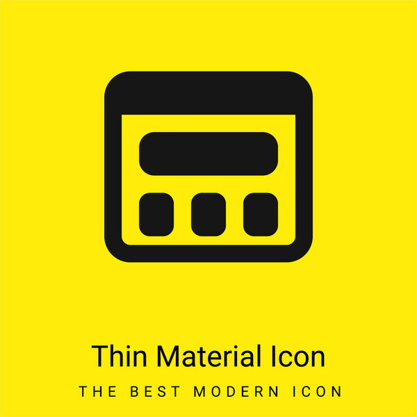 Apps minimal bright yellow material icon