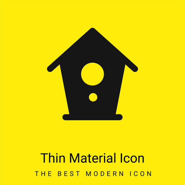 Birdhouse minimal bright yellow material icon