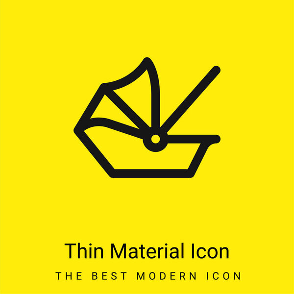 Baby Carrier minimal bright yellow material icon