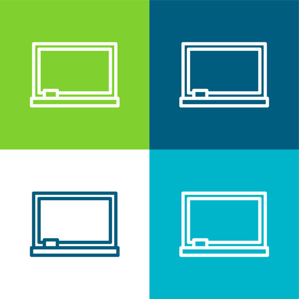 Доска Плоская четырехцветная минимальный набор значков