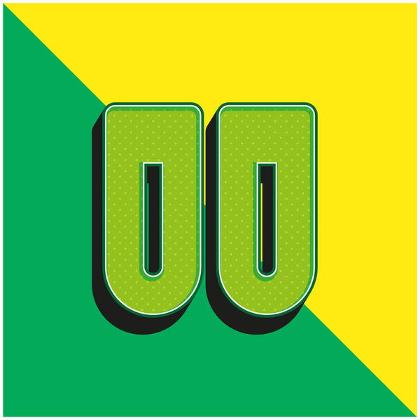 Blood Test Green and yellow modern 3d vector icon logo