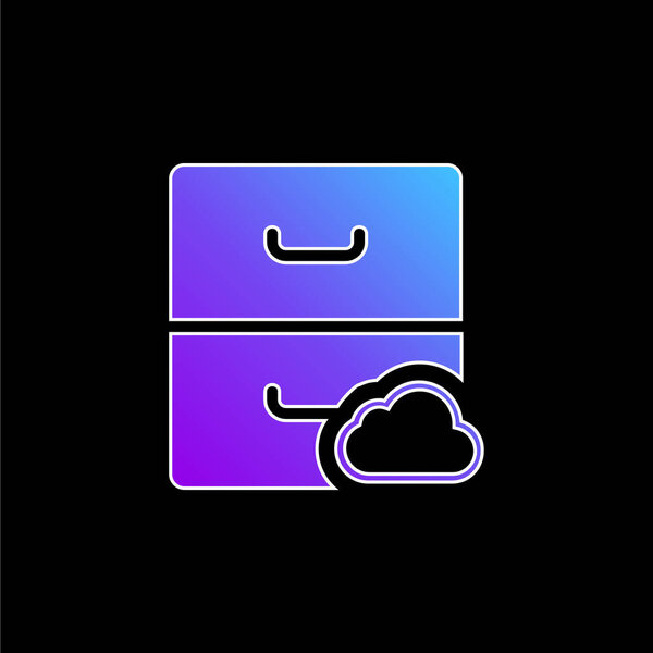 Иконка синего градиента