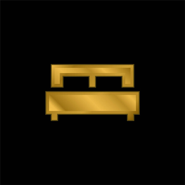 Позолоченная металлическая икона или вектор логотипа