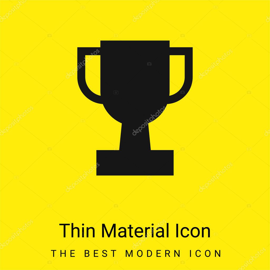 Award minimal bright yellow material icon