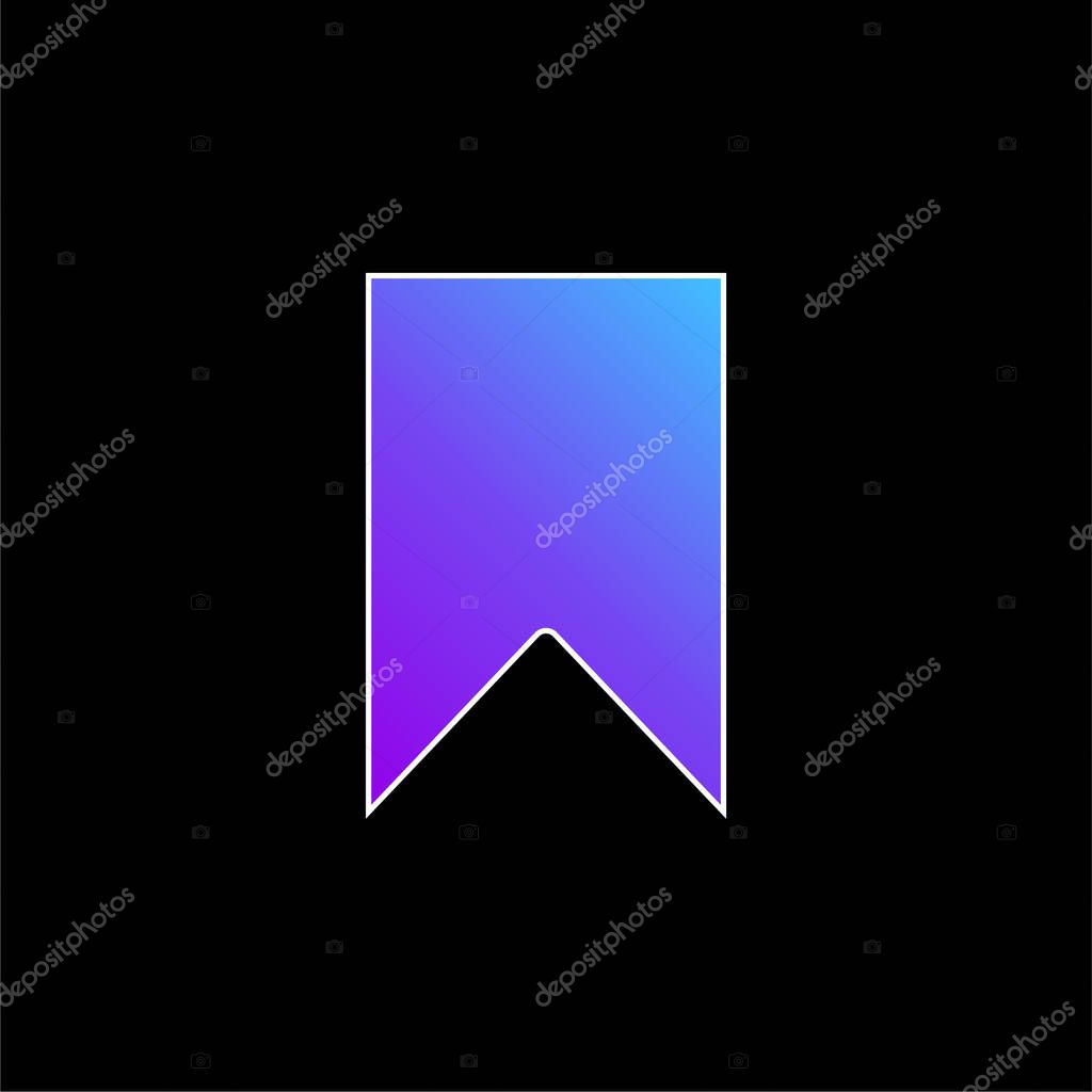 Bookmarks blue gradient vector icon