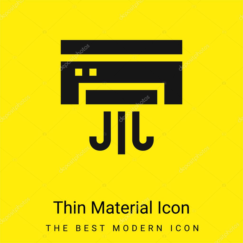 Ac minimal bright yellow material icon